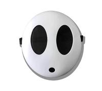 Nereds Máscara de chico tímido, máscara blanca de anime, máscaras divertidas de Halloween, accesorios de disfraz para Navidad, carnaval, fiestas de cosplay