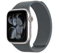 Nereides Compatible con correas de Apple Watch de 42 mm, 41 mm, 40 mm, 38 mm, correa de repuesto de silicona magnética suave para iWatch Series 11, 10, 9, 8, 7, 6, 5, 4, SE, SE2, SE3, 3, 2, 1 (gris)