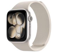 Nereides Compatible con correas de Apple Watch de 46 mm, 45 mm, 44 mm, 49 mm, correa de repuesto de silicona magnética suave para iWatch Series 11 10 9 8 7 6 5 4 SE SE2 SE3 Ultra 3/2/1 (Starlight)