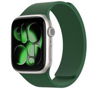 Nereides Compatible con correas de Apple Watch de 46 mm, 45 mm, 44 mm, 49 mm, correa de repuesto de silicona magnética suave para iWatch Series 11 10 9 8 7 6 5 4 SE SE2 SE3 Ultra 3/2/1 (verde)