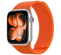Nereides Compatible con correas de Apple Watch de 46 mm, 45 mm, 44 mm, 49 mm, correa de repuesto de silicona magnética suave para iWatch Series 11 10 9 8 7 6 5 4 SE SE2 SE3 Ultra 3/2/1 (naranja)