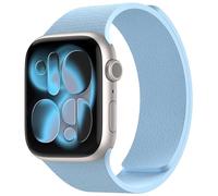 Nereides Compatible con correas de Apple Watch de 46 mm, 45 mm, 44 mm, 49 mm, correa de repuesto de silicona magnética suave para iWatch Series 11 10 9 8 7 6 5 4 SE SE2 SE3 Ultra 3/2/1 (azul)