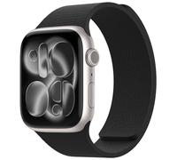 Nereides Compatible con correas de Apple Watch de 46 mm, 45 mm, 44 mm, 49 mm, correa de repuesto de silicona magnética suave para iWatch Series 11 10 9 8 7 6 5 4 SE SE2 SE3 Ultra 3/2/1 (negro)