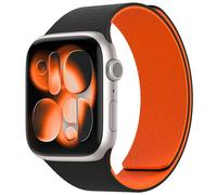 Nereides Pulsera magnética de silicona compatible con Apple Watch 42 mm 40 mm 46 mm 44 mm 45 mm 41 mm 38 mm 49 mm, mujer y hombre sin hebilla correa de repuesto para iWatch Series 11 10 9 8 7 6 5 4 3