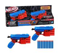 Nerf Alpha Strike Claw Dual QS-4 Blaster Set - Incluye 2 lanzadores y 10 Dardos Oficiales Nerf Elite, Cada Lanzador dispara 4 Dardos seguidos