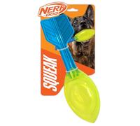 Nerf Bola de vórtice para Perros con chirriador Fuerte, Juguete Interactivo Duradero de 12 Pulgadas para Perros, Azul Claro/Verde