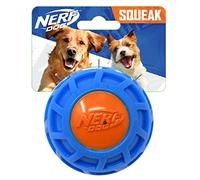Nerf Dog - Bola de chirrido (3 Pulgadas), Color Azul y Naranja