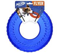 Nerf Dog Volador de neumáticos TPR Mejorado, Juguete Ligero de 10 Pulgadas para Perros, Color Azul