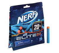 Nerf Pack de Repuesto de 20 Dardos Elite 2.0 - Incluye 20 Dardos Elite 2.0 Oficiales, Compatible con Todos los lanzadores Nerf Elite