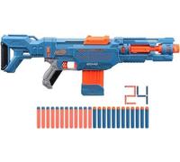 Nerf Elite 2.0 Echo CS-10, Lanzador Dardos, Culata Desmontable, Extensión del cañón, 5 Rieles tácticos, Clip de 10 Dardos, Color Azul, 24 Dardos incluidos