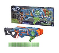 Nerf Elite 2.0 Flipshot Flip-32 equipado con 32 barriles que giran para duplicar tu capacidad de disparo, 32 capacidades de dardos, 32 dardos oficiales Nerf Elite incluidos F2553