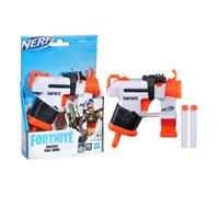 Nerf Fortnite Micro Tac SMG Mini lanzador de dardos, diseño de equipo Fortnite Tac SMG, incluye 2 dardos Nerf Elite