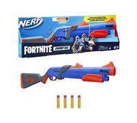 NERF Fortnite Pump SG Blaster - Mega dardos de acción de bombeo - Carga de nalgas - 4 Mega dardos oficiales - para jóvenes, adolescentes y adultos