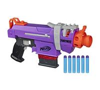 NERF Fortnite SMG-E Blaster - Pistola de dardos motorizada, enganche para 6 dardos y 6 dardos oficiales Elite Darts, para jóvenes, adolescentes o adultos