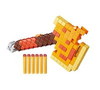 Nerf Hasbro Minecraft Firebrand, Hacha Lanzadardos, Lanzador, 6 Proyectiles, Precisión y Velocidad, Videojuego Dungeons, Regalo para Niños y Niñas de 8 Años o Más