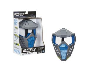 NERF Hyper Face Mask -- Breathable Design, Adjustable Head Strap -- Blue Team Color -- Gear Up Hyper Battles -- for Teens, Adults
