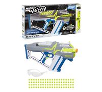 Nerf HyperMach-100 - Lanzador motorizado - 80 recargas Hyper - 33 mps, Recarga fácil, Capacidad para 100 recargas