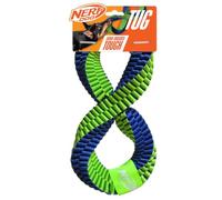Nerf Juguete Infinito de Nailon Trenzado para Perro, Juguete Interactivo Duradero de 12 Pulgadas para Perros, Azul/Verde