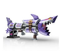 Nerf LMTD League of Legends Jinx Fishbones Blaster Con 18 Dardos Elite, Lanzamiento de 3 Dardos y Soporte de Exhibición