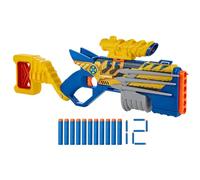 Nerf Marvel, Lanzador Wolverine, Mira, Culata con Capacidad para 6 Dardos, Acción de Bombeo, 12 Dardos Elite, Regalos Infantiles, A Partir de 8 años
