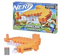 Nerf Minecraft - Ballesta Pillager's - Incluye 3 Dardos Nerf Elite - Palanca de Recarga