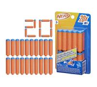 Nerf N Series, Recambio de 20 Dardos de Espuma N, Naranja y Azul, Pack para Lanzadores Nerf, Juguete para Niños y Niñas de 8 Años o Más