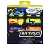Nerf - Nitro Esponja Coche, 6 Piezas (Hasbro C3173EL20)
