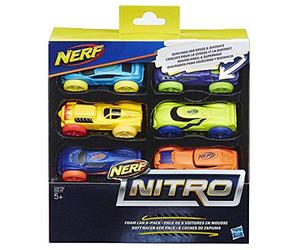 Nerf - Nitro Esponja Coche, 6 Piezas (Hasbro C3173EL20)