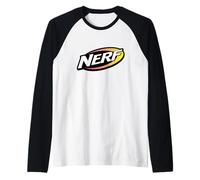 Nerf Orange and Red Big Chest Logo Camiseta Manga Raglan