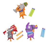 Nerf- Pistola FORTNITE MICROSHOTS 3 Mod. SDOS, Multicolor (Hasbro E6741EU4)