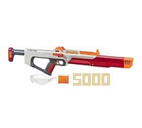 Nerf Pro Gelfire Ghost Bolt Action Blaster, Barril de Impulso extraíble, 5000 Rondas de Gel, 100 tolvas Redondas integradas, Gafas, a Partir de 14 años