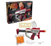Nerf Pro Gelfire Mythic Blaster, 1.600 Rondas Gelfire, tolva, batería Recargable, Gafas