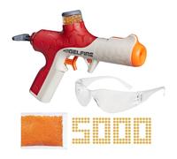 Nerf Pro Gelfire Twist Shot Blaster, 150 FPS, 5,000 rondas de gelfire, imprimación en T, tolva redonda integrada de 80 puntos, gafas, a partir de 14 años
