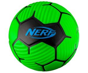 Nerf Proshot Minibalón de fútbol de Espuma, para niños y jóvenes, Interiores y Exteriores, 17,8 cm, Verde/Azul