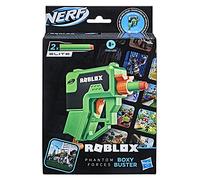 Nerf Pistola de juguete de espuma Roblox Phantom Forces Boxy Buster – Verde – Incluye 2 dardos