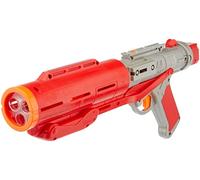 Nerf Star Wars Imperial Death Trooper Deluxe Dart, The Mandalorian, Blaster Sounds, Efectos de luz, 3 Dardos Brillan en la Oscuridad, Color, Estándar (Hasbro F2251EU5)