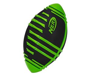 NERF Weather Blitz Foam Football for All-Weather Play -- Easy-to-Hold Grips - Great for Indoor and Outdoor Games -- Green