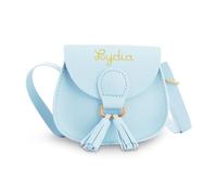 Nergaebe Monedero Personalizado para Niños para Niñas Pequeñas, Bonito Bolso Cruzado con Borla, Monedero Personalizado para Niña con Nombre