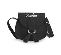 Nergaebe Monedero Personalizado para Niños para Niñas Pequeñas, Bonito Bolso Cruzado con Borla, Monedero Personalizado para Niña con Nombre