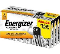 nergizer - Alkaline Power, Pack de 24 Pilas AAA 1,5V, Larga duración para Uso Cotidiano, sin sulfataciones y con hasta 10 años de vida útil