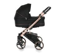 Neri rose Gold - Carrito Bebé - COLOR : Negro, PIEZAS: Tres piezas