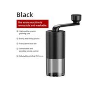 (Nero) 1 pz Macinacaffè manuale Macinacaffè portatile Macinacaffè a manovella per casa, all'aperto,