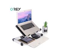 (Nero (30x24 cm)CN)Adapdesk Supporto regolabile per laptop in aluminio per scrivania da letto