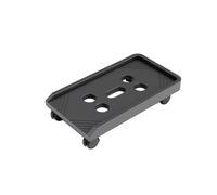 (Nero) Accessori in plastica PP, ruote girevoli antiscivolo sotto il tavolo Freno di dissipazione del