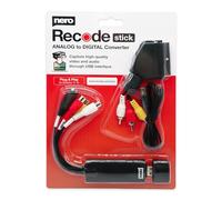 Nero Dispositivo de captura de video USB | Convertidor VHS a USB para cintas VHS, VCR, Hi8, Super 8 y videocámara analógica | Cinta a digitalizador digital con adaptador euroconector | Windows 10/11 |