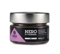 NERO FERMENTO Sal marina con ajo negro fermentado 100 g, condimento gourmet altamente digestible con sabor umami, ideal para primeros platos y barbacoas, tarro que conserva la frescura, Italia