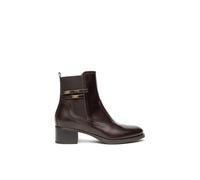 Nero Giardini 1384 Testa di Moro Marrone Stivaletti Donna tronchetti Zip Pelle 37