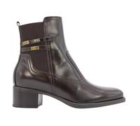 Nero Giardini 1384 Testa di Moro Marrone Stivaletti Donna tronchetti Zip Pelle 40