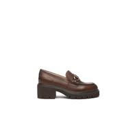 Nero Giardini 1398 Marrone Scarpe Donna Mocassino morsetto carrarmato 38