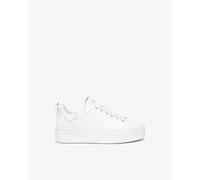 Nero Giardini E306521D Skipper Blanco Zapatillas para Mujer de Piel con Cuña, Color blanco., 35 EU